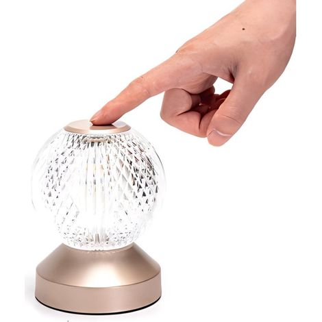 Abat-jour boule cristal RGB, effet lumière diamantée, éclairage multicolore pour décoration intérieure festive