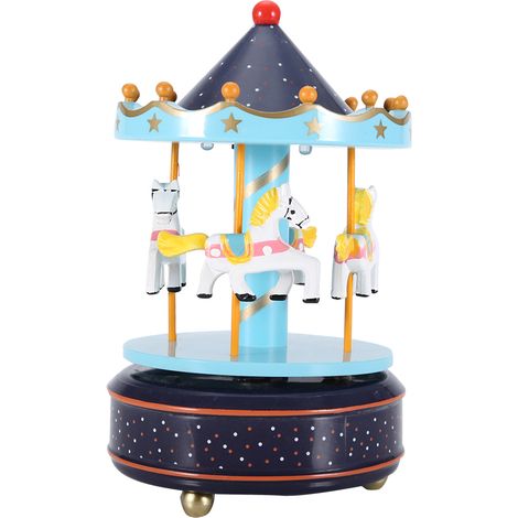 Boîte à musique Carrousel Cadeau pour Noël Mariage Anniversaire Décoration (1/5)