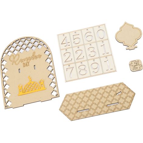 Dekorativer Holzschmuck zum Ramadan-Countdown (1/5)