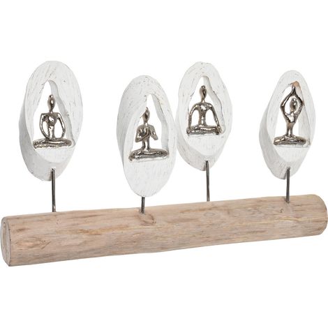 Figura Mango Aluminio 56X8X31 Yoga Blanco FD205228 (1/3)