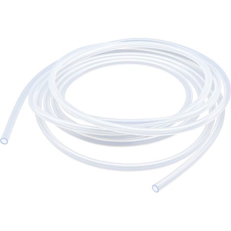 Tuyau en silicone de 3 mm ID x 6 mm OD - 5 mètres, Tuyau flexible en silicone transparent pour transfert de pompe (1/5)