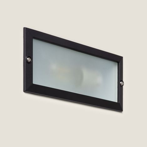 Segnapasso da Incasso a Parete per Lampadina E27 Nero (1/5)
