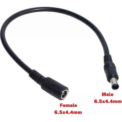 Câble d'alimentation CC 18 AWG, connecteur mâle 65 x 44 mm vers femelle 65 x 44 mm, rallonge de 30 cm pour ordinateur portable DC6044 (1/4)