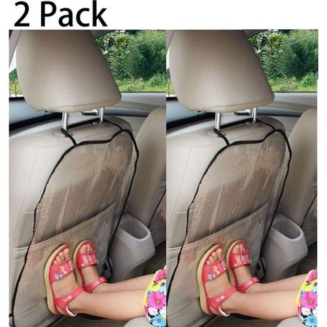 Housse de siège auto Ulisem 2 pièces, housse de siège auto enfant, tapis anti-boue, protection propre, tapis antichoc, housse anti-poussière arrière, antichoc et anti-poussière (1/4)