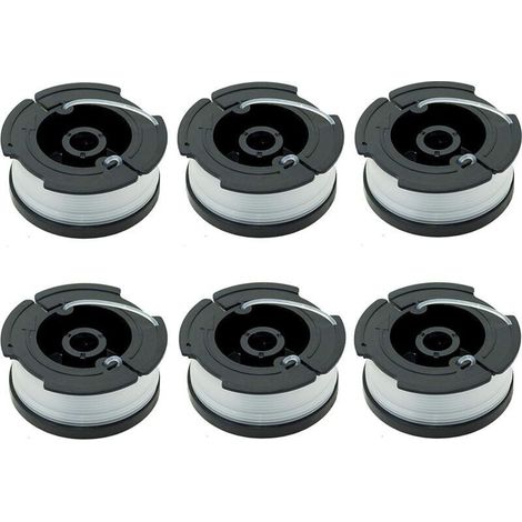 Packung mit 6 A6481 A6485 Spulen für Black & Decker Rasentrimmer (1/4)
