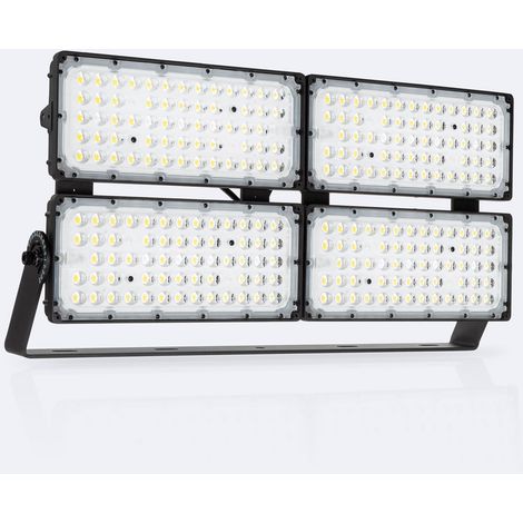 LED Fluter 800W Stadium 160 lm/W IP66  Dimmbar 0-10V Horizontal 4000K Asymmetrisch Polarisiert 50º Neutralweiß (1/5)