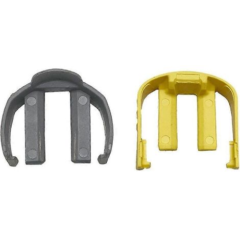 Collier de serrage en C jaune et gris pour tuyau de rechange Karcher K2 K3 K7 (gâchette et flexible). (1/5)