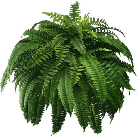 Plante Artificielle - Fougère Synthétique - Pour Intérieur Extérieur Jardin Bureau Cuisine - Décoration Événement Noël - Lot de 6 (1/5)