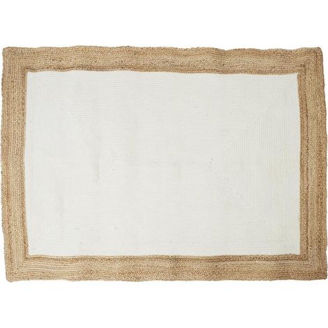 The Home Deco Factory – Tapis berbère en jute – Dimensions 160x230 cm – Couleur beige et marron – Tapis naturel pour décoration intérieure (1/5)