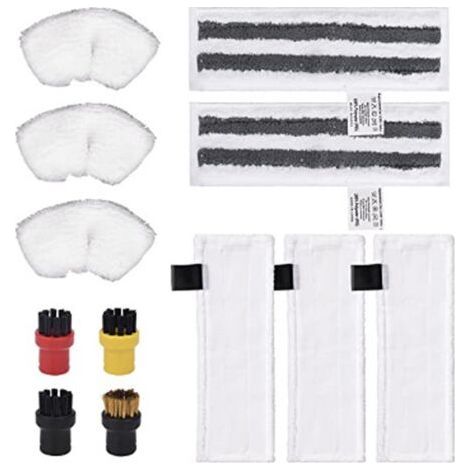 Kit d'accessoires compatible avec les nettoyeurs vapeur Kärcher Easyfix SC2, SC3, SC4 et SC5 : chiffons de rechange en microfibre (1/3)