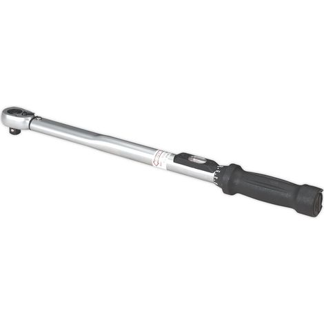Sealey Premier Calibrated Locking Micrometer Style Torque Wrench 1/2""Sq Drive 40-210Nm STW201