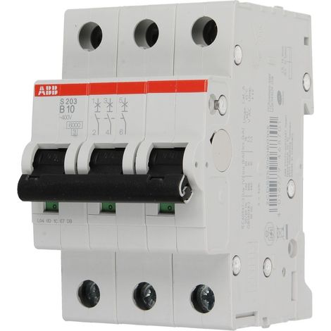 ABB 2CDS253001R0105 S203-B10 Interruttore magnetotermico 3 poli 10 A