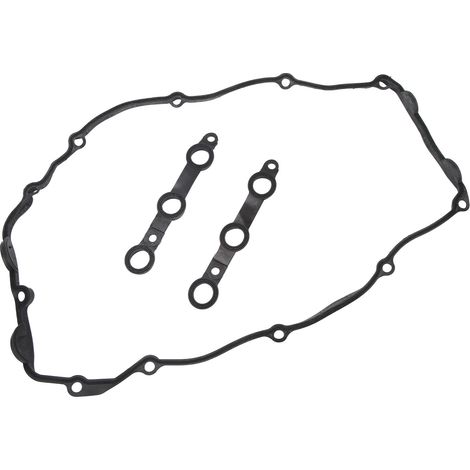 Joint de cache-culbuteurs avec 17 œillets, référence 11 12 9 070 990, pour BMW E46, E39 et E36 (noir). (1/5)