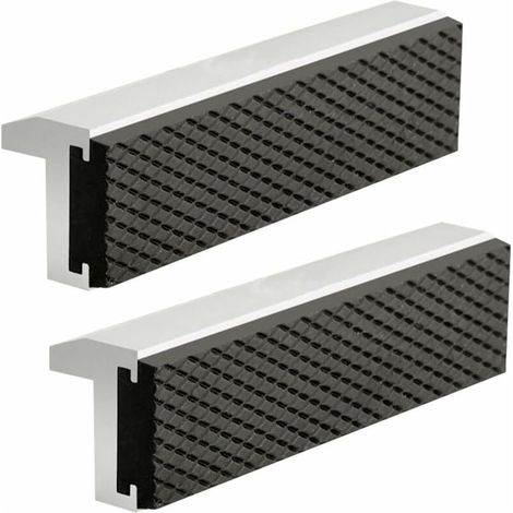 Linghhang – Mâchoires de protection d'étau 125 mm – Aluminium et caoutchouc avec aimants – Accessoires pour étaux de table – Conception intégrée (1/5)