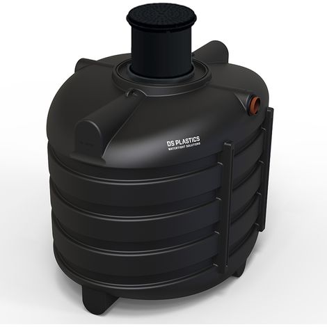 Fosse Septique Ronde 3300 Litres Renforts Circulaires Avec Réhausse Télescopique DS Eau Pour 7 Personnes (1/3)
