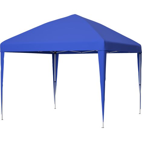 Gazebo pop up pliable hauteur réglable bleu 4 sacs sable sac transport (1/4)