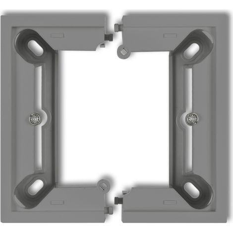 Karlik deco / mini grigio opaco Scatola singola da incasso, pieghevole deco, mini 27DPU-1