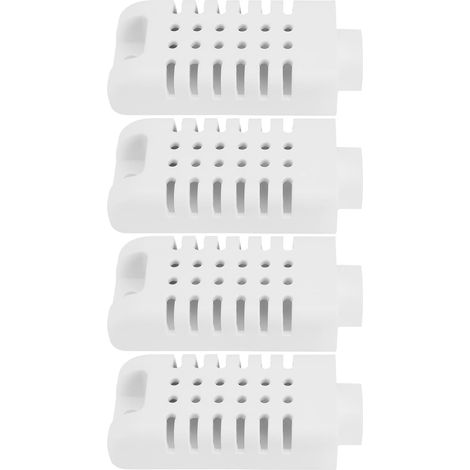 4 Pièces Boîtier de Capteur de Température Et D'humidité 60 X 27 Mm Compatible avec AM2301 Blanc (1/5)