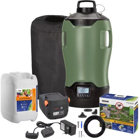 kit antizanzare completo stocker nebulizzatore geyser "e-25 mi"