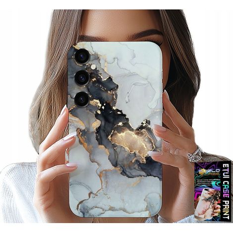 Custodia per Samsung Galaxy S24 Plus - elegante effetto marmo, motivi femminili alla moda (1/5)