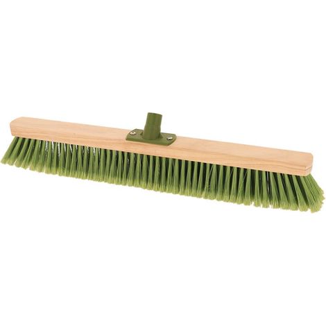 Testa di scopa per esterni 64 cm con telaio in pino grezzo presa inclinata - verde - Tendance (1/3)