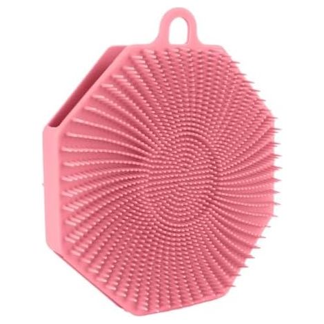 Rangement portable pour lavabo, grand porte-savon mural, 12,5 x 11 cm, rangement pour gobelet avec porte-éponge, organisateur de douche pour comptoir, porte-éponge pour accessoires de bain (1/5)