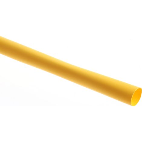 Gaine thermorétractable RS PRO, Dia. 9.5mm Jaune rétreint 2:1, 1.2m ( Prix pour Paquet de 5 )
