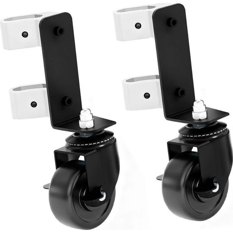 Jeffergarden Roues avant doubles à 360 degrés, capacité de 90 kg, accessoires en acier inoxydable pour boîte à outils roulante (1/5)