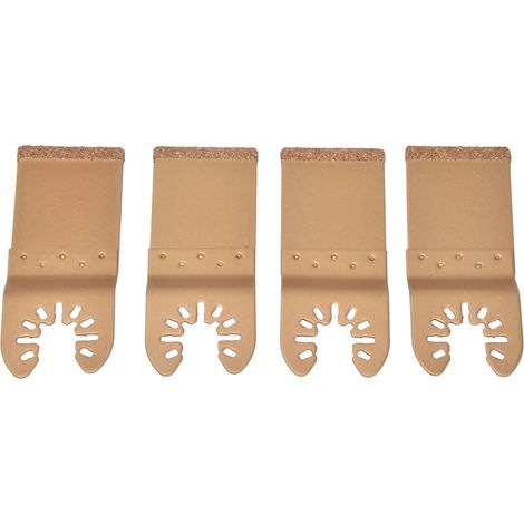 4 Lames de Scie Oscillante Carbure Universelles pour Bois et Plastique, Idéales pour Découpes et Ouvertures (1/5)