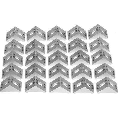 25 Stück Eckverbinder aus Aluminium 4040, rechtwinklige Verbindungsstücke für Rahmen (1/5)