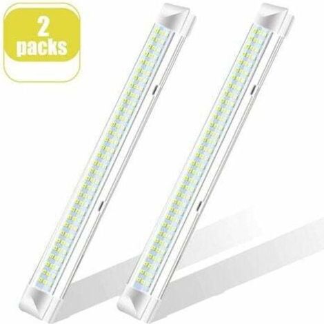 Barra de luces LED, CC 12-80 V, luz interior para coche, luz de armario/iluminación universal para coche, camión, vehículo, autocaravana, barco, luz de techo (108 LED, paquete de 2) (1/4)
