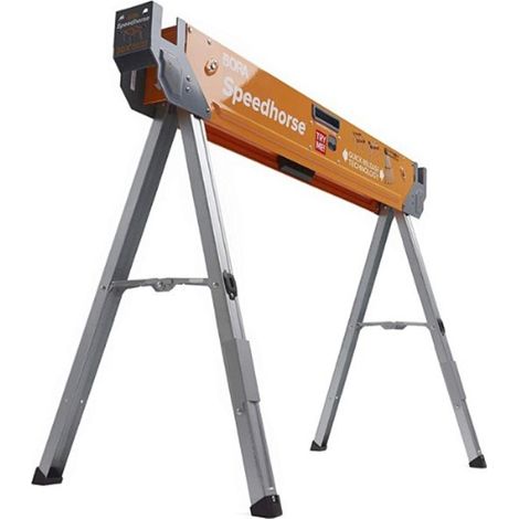 BORA SINGLE PORTAMATE Speedhorse Quick Deploy 1500lb 680kg Sawhorse Trestle (1/5)