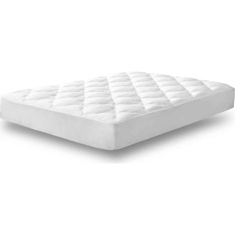 Sampur – Surmatelas 3D Luxe microfibre 5 cm – 160 x 200 cm – Anti-acariens et anti-bactérien – Confort optimal pour toutes morphologies