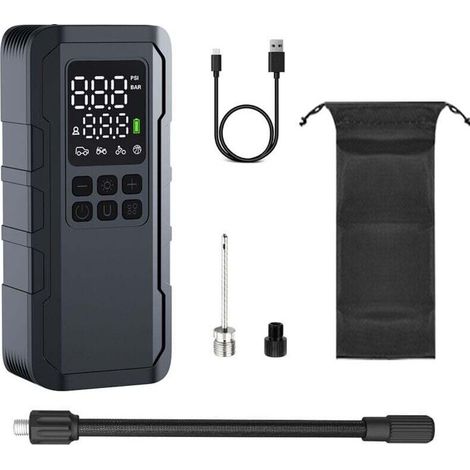 Cordless Portable Air Pump for Car Tires Bike Van and Golf Balls (1/4)