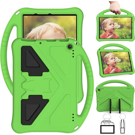 Étui pour tablette Fire HD 10 pour enfants (garçons et filles), compatible avec la tablette Fire HD 10 11e génération (2021). Étui léger en mousse EVA antichoc avec support, poignée et porte-stylet. (1/4)