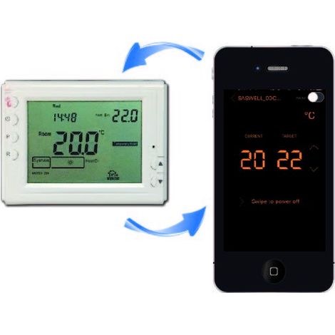 Cronotermostato Digitale Wifi Bianco Bravo mod.93003102 (1/3)