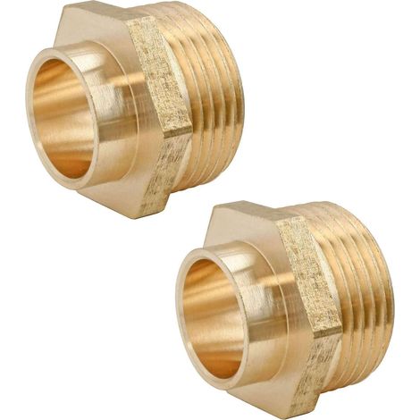 Cyclingcolors – Raccord laiton 2x manchon cuivre à souder mâle diamètre 12mm – Filetage plomberie 12x17 – Connecteur tuyau tube plomberie