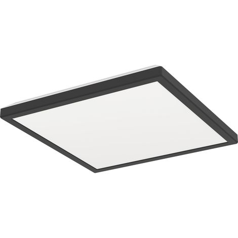 Plafonnier LED en saillie Rovito, lampe de plafond carrée, éclairage (1/5)