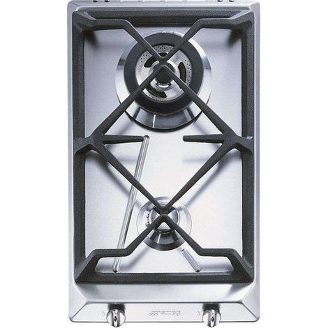 Table de cuisson Smeg SRV532GH3 Acier inoxydable Intégrable Gaz 2 feux (1/2)