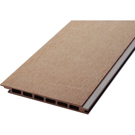 WPC Hohlkammer Fassadenpaneel 270x17,1x1,5 cm - Hellbeige