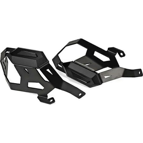 Cache moteur moto, protection culasse, garde de soupape, pièce de rechange universelle, résistant aux chocs, acier durable, noir, fixation facile, accessoire moto. (1/5)
