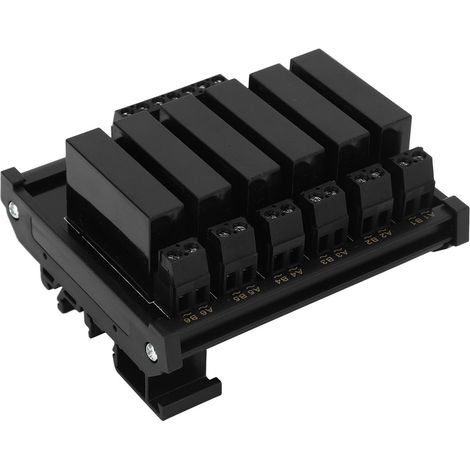 Relais statique SSR 6 canaux, module de commande DC/AC 5‑8A, entrée 3‑32VDC, sortie 24‑480VAC (1/5)