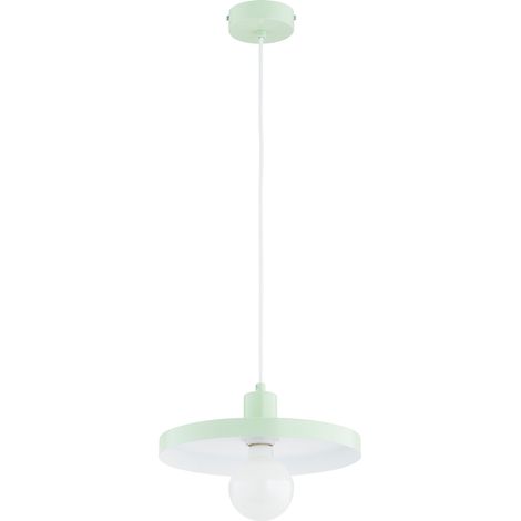 Suspension minimaliste vert pastel, assiette, 1xE27 15W LITO Alfa (1/2)