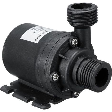 DC12V 5M 800L/H Pompe Submersible Haute Performance à Faible Bruit Buse 4 Points Pompe à Courant Continu Sans Balai, Câble 50 Cm (1/5)