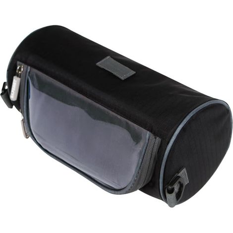 Sacoche de vélo étanche avec sac PVC transparent (noir),
