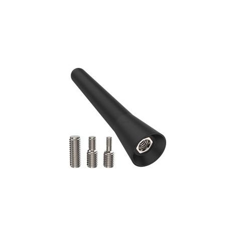 Antenne Voiture FM Dab Antenne Radio Voiture 6,5cm Mini Antenne Voiture Courte, avec 3 Vis M4 M5 M6, avec Fonction de Réception FM/AM/Dab Puissante (1/5)
