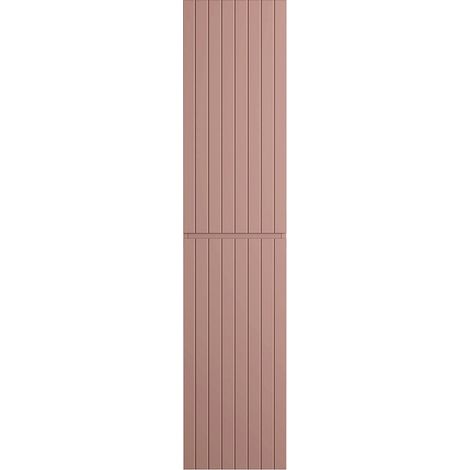 Colonna da bagno sospesa con scanalature rosa - H160 cm - SATARA (1/3)