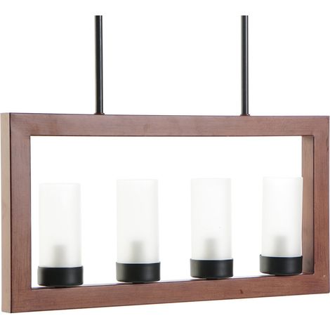 DKD Home Decor Suspension Marron Aluminium Verre 52x6x26 cm (1/5)
