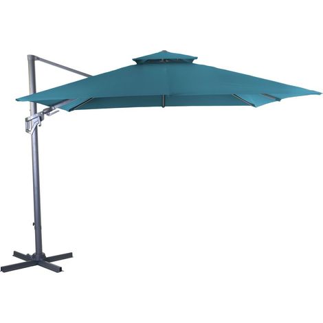 PROLOISIRS Parasol 3X3 Orient Nh Bio Clim Alu - Bleu