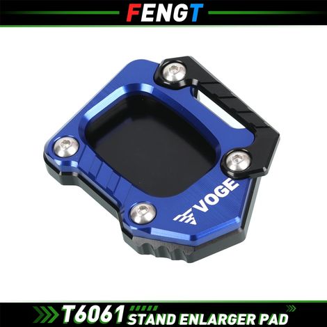 (Bleu A) Compatible avec la moto VOGE 525DS : extension de béquille latérale, support de pied, plaque de support pour les modèles 525DSX, DS 525 et DS525 DS/DSX 525. (1/4)
